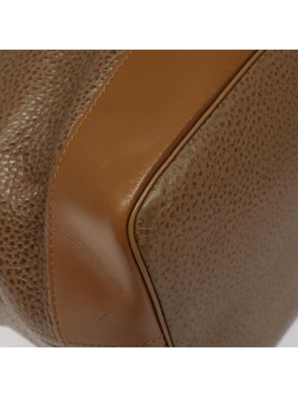 Authentic Christian Dior Shoulder Bag Leather Brown Gold - Picture 8 of 16